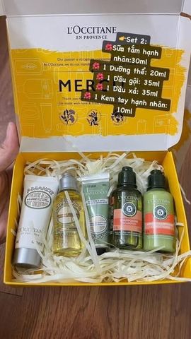 Set sữa tắm, dầu gội xả, dưỡng thể và kem tay L'Occitane mini 5 món 224040