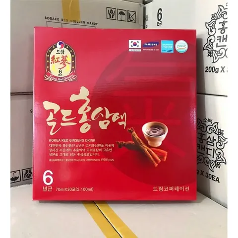 Nước Hồng Sâm Dulim 70mlx6 Hộp - Tăng Cường Sức Khỏe, Giảm Căng Thẳng, Quà Tặng Ý Nghĩa từ Hàn Quốc