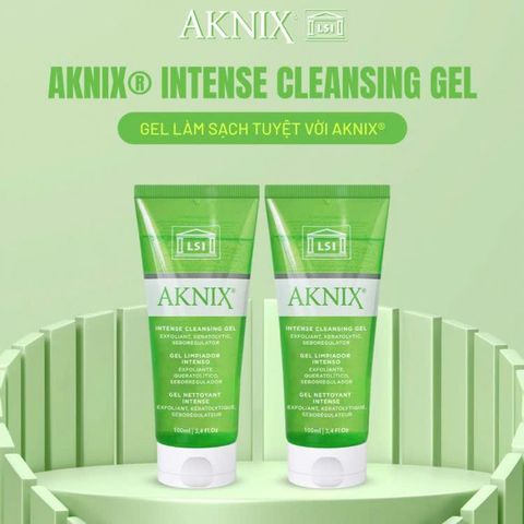 Gel Rửa Mặt Aknix® 250ml - Sạch Sâu & Giảm Mụn Đầu Đen, Mụn Trứng Cá, Nhập Khẩu Từ Pháp, Dành Cho Da Mụn