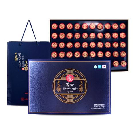 An Cung Trầm Hương Hàn Quốc 50 Viên - Viên Ngọc Bồi Bổ Sức Khỏe, Hỗ Trợ Lưu Thông Khí Huyết, HG Bio Ginseng King