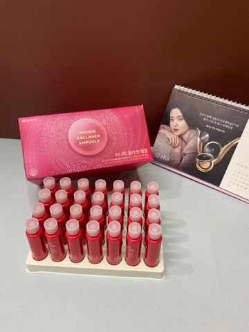 Nước Uống Collagen Hanami LG Hàn Quốc 28 ống x 25ml - Giúp Da Căng Mịn, Chống Nhăn, Tươi Trẻ và Khỏe Mạnh
