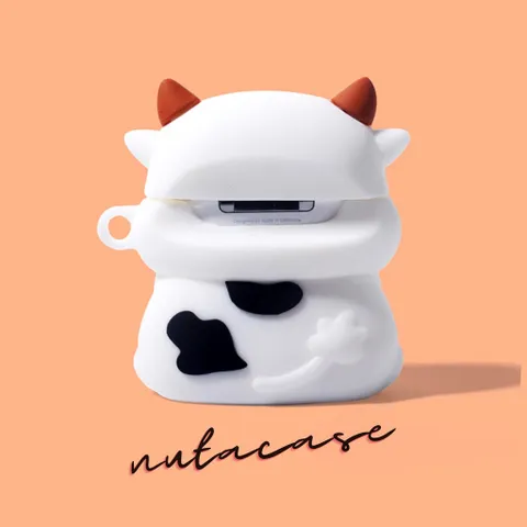 Vỏ Bọc AirPods 1 2 PRO Bò Sữa Cầm Trà Sữa Cute - Bao Silicon Chất Lượng Cao Cho Hộp Sạc Tai Nghe AirPods