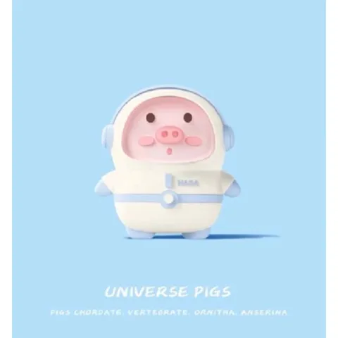 Vỏ Bọc Silicon Dẻo Cho AirPods 1 2 PRO - Thiết Kế HEO NASA Độc Đáo, Phụ Kiện Tai Nghe Thời Trang