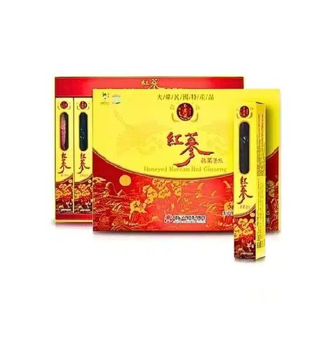 Sâm củ tẩm mật ong Daedong Hàn Quốc - Hộp 300g (10 củ) - Tăng cường sức khỏe, nâng cao đề kháng, bổ sung năng lượng, làm đẹp da.