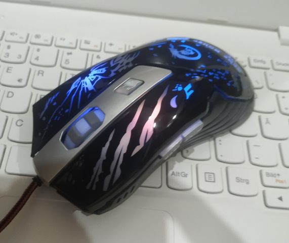 Chuột Chơi Game Có Dây A905 LED RGB - Độ Nhạy 2400 DPI, Thiết Kế Ergonomics, Chất Liệu Bền Bỉ Cho Máy Tính Laptop
