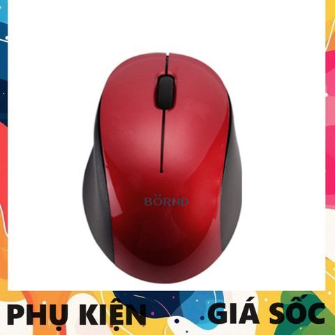 Chuột Không Dây Born C113 - Chuột Quang Ergonomic 1600dpi cho Máy Tính Văn Phòng, Kết Nối 10m, Tự Động Tắt, Thiết Kế Thời Trang