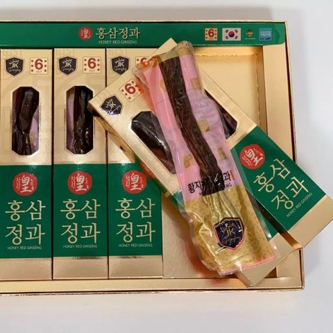 Sâm củ tẩm mật ong Hàn Quốc HG Bio 180g (6 củ) - Tăng cường sức khỏe, hỗ trợ chức năng gan và sinh lý, giúp da trắng sáng tự nhiên