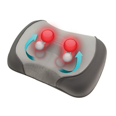 Gối Massage Shiatsu 3D HoMedics với Chức Năng Nhiệt và Rung - Thiết Bị Thư Giãn Cổ, Lưng, Vai Hiệu Quả, Di Động, Đơn Giản Sử Dụng