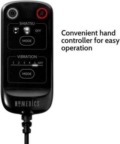 Gối Massage Shiatsu 3D Body HoMedics SP-129HJA - Nóng Hồng Ngoại, Điều Khiển Cầm Tay, Giảm Đau Vai Cổ Lưng, Thư Giãn Tối Đa