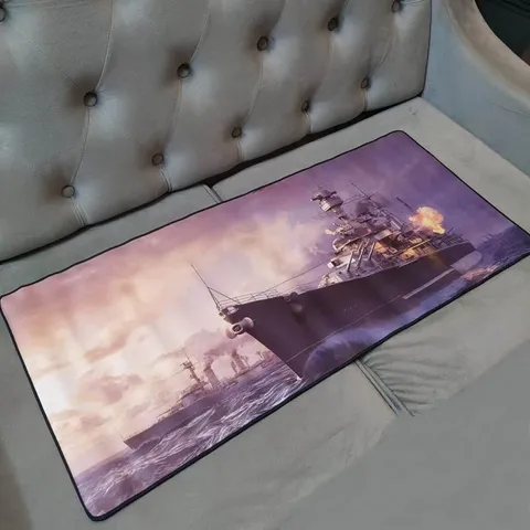 Miếng Lót Chuột Chống Nước Battleship 15 - Pad Chuột Lớn 90x40cm Dày 3mm cho Game Thủ, Cao Su Chống Trượt, Thiết Kế Hình Ảnh Đẹp Mắt