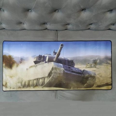 Miếng Lót Chuột Lớn XE TĂNG A50 Chống Nước 90x40cm - Bàn Di Chuột Cao Su Dày Dặn, Tăng Cường Chính Xác Cho Game Thủ