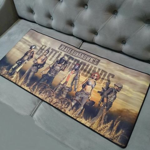 Miếng Lót Chuột Lớn PUBG 52 - Pad Chống Nước 90x40cm, Dày 3mm Cho Game Thủ, Bề Mặt Trơn, Chất Liệu Cao Su Chống Trượt