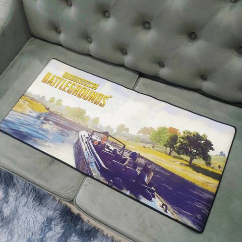 Tấm Lót Bàn Làm Việc PUBG 53 - Miếng Lót Chuột Cao Su Chống Nước, Chống Trầy Kích Cỡ Lớn 90x40cm, Di Chuột Ổn Định