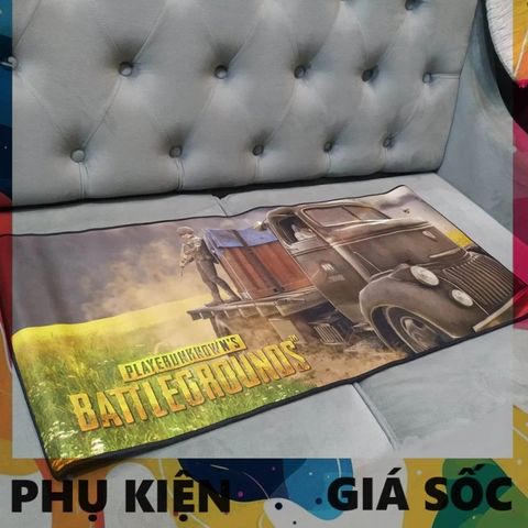 Tấm Lót Bàn Làm Việc PUBG 55 - Kích Cỡ Lớn 90x40cm, Chất Liệu Cao Su Dày 3mm, Sử Dụng Dễ Dàng cho Game Thủ