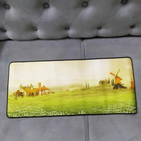 Tấm Lót Chuột Gaming Đồng Hoa Cối Xay Gió 70x30cm - Bề Mặt Nhẵn, Dày 3mm, Chống Trượt, Tối Ưu Hóa Điều Khiển Chuột