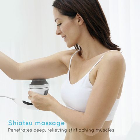 Máy massage cầm tay HoMedics HHP-355-15-GB - Thiết bị massage Shiatsu 4 đầu giúp thư giãn và giảm căng thẳng hiệu quả