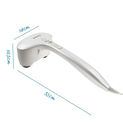 Máy Massage Cầm Tay 2 Đầu Kèm Nhiệt HoMedics PA-MHA - Thiết Bị Thư Giãn Tiện Lợi Cho Ô Tô và Gia Đình