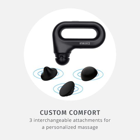Súng Massage Cầm Tay HoMedics HHP-120 - Thiết Kế Nhỏ Gọn, 3 Đầu Massage, Giúp Thư Giãn Cơ Thể Mọi Lúc Mọi Nơi