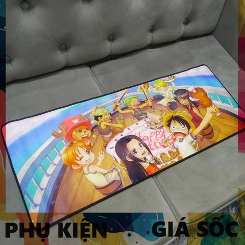 Tấm Lót Chuột One Piece 39 - Kích Cỡ Lớn 80x30cm, Chất Liệu Cao Su, Chống Nước, Chống Trầy, Phù Hợp Cho Game Thủ