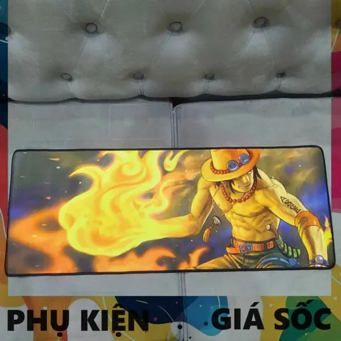 Tấm Lót Chuột One Piece 43 - Cao Su Chống Nước, Kích Cỡ Lớn 80x30cm, Dày 3mm - Phụ Kiện Máy Tính Dành Cho Game Thủ