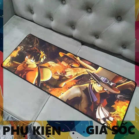 Tấm Lót Chuột One Piece 48 Kích Cỡ Lớn 80x30cm - Chống Nước, Chống Trầy, Dày Dặn 3mm, Phụ Kiện Máy Tính Cho Game Thủ