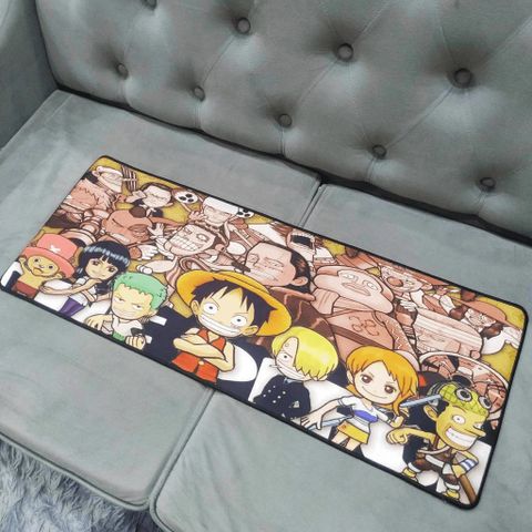 Tấm Lót Bàn Làm Việc Hải Tặc One Piece 49 - Kích Cỡ 80x30cm, Chống Nước, Chống Trầy, Dày 3mm, Phụ Kiện Gaming Chính Hãng