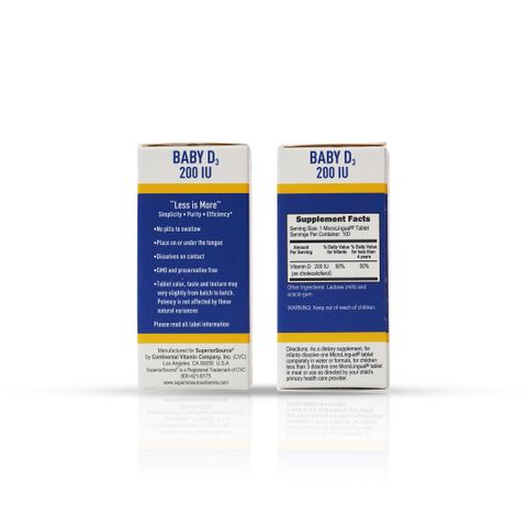 Baby D3 Vitamin D3 Nano dành cho trẻ sơ sinh của Mỹ