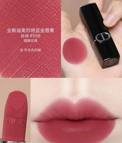 (Auth 100%) Son Dior Mini 558 Grace Hồng Khô - Velvet Finish 1.5g - Son Môi Sang Trọng, Dưỡng Ẩm, Dễ Sử Dụng cho Phong Cách Trang Điểm Thời Thượng
