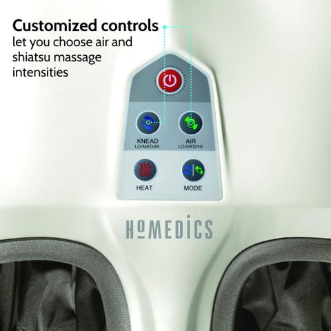 Máy Massage Chân HoMedics Shiatsu Air 2.0 Có Nhiệt - Massage 3D, Thiết Kế Hiện Đại, Giúp Giảm Đau Nhức, Thư Giãn Tại Nhà