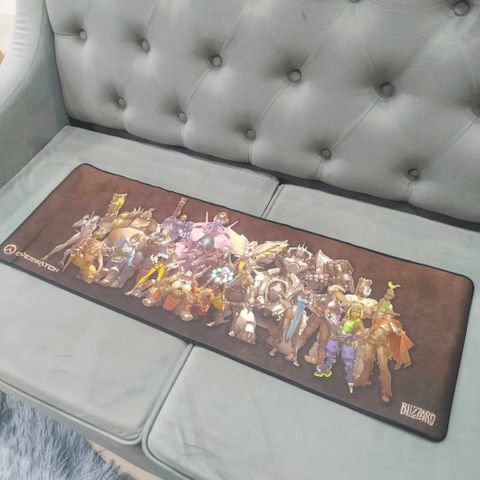 Miếng Lót Chuột Overwatch 8 - Pad Chuột Cỡ Lớn 90x30cm Chống Nước, Đế Cao Su, Thao Tác Chính Xác Cho Game Thủ