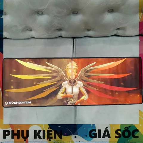 Tấm Lót Chuột OVERWATCH 9 Kích Cỡ Lớn 90x30cm Dày 3mm Chống Nước, Chống Trầy - Phụ Kiện Gamer Tốt Nhất