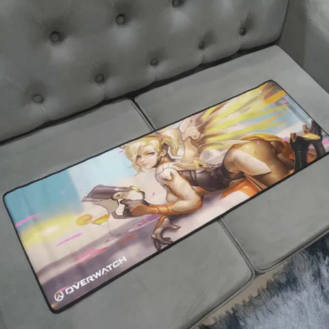 Tấm Lót Bàn Làm Việc Chống Nước Chống Trầy Dày 3mm [OVERWATCH 11] Kích Cỡ Lớn 90x30cm - Phụ Kiện Gaming Hoàn Hảo