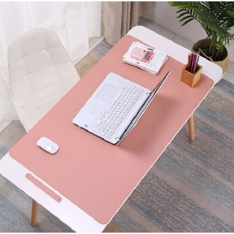 Tấm lót chuột da PU hình chữ nhật 80x40 cm - Bề mặt trơn, chống trượt, hoàn hảo cho game thủ và làm việc hiệu quả