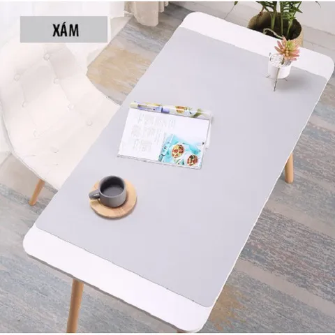 Tấm lót chuột da PU hình chữ nhật 80x40 cm - Bề mặt trơn, chống trượt, hoàn hảo cho game thủ và làm việc hiệu quả
