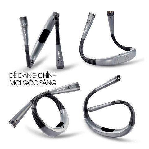 Đèn đọc sách đeo cổ Glocusent Đức dùng tới 80h chỉ 1 lần sạc