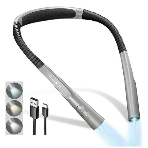 Đèn đọc sách đeo cổ Glocusent Đức dùng tới 80h chỉ 1 lần sạc