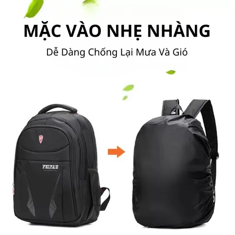 Túi Trùm Balo PÊ ĐAN Chống Nước Chống Bụi Dành Cho Balo 35-45L - Tiện Lợi Du Lịch Ngoài Trời