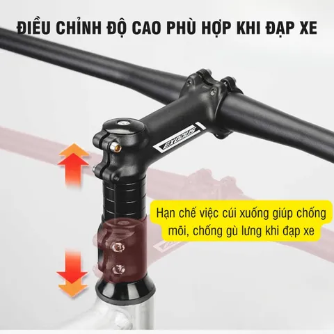 Bộ Nối Tăng Chiều Cao Ghi Đông Xe Đạp PÊ ĐAN Bằng Hợp Kim Nhôm - Tăng Cường Tư Thế Lái Thoải Mái, Phù Hợp Mọi Địa Hình