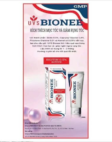 Dầu Gội UVS Bionee Chống Rụng Tóc - Kích Thích Mọc Tóc, Dưỡng Ẩm Mềm Mượt - 150ml (Thái Lan)