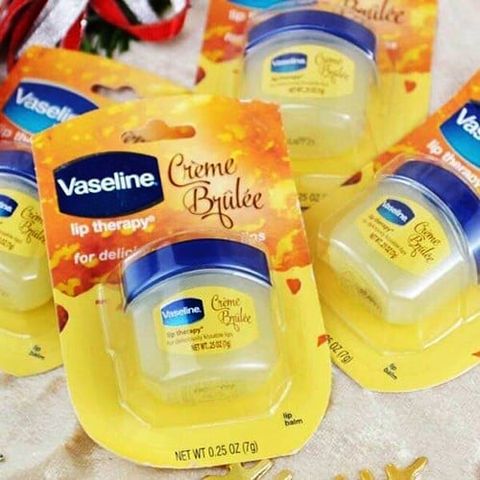 Sáp Dưỡng Môi Vaseline Lip Therapy Cream Brulee 7G - Dưỡng Ẩm Mềm Mịn, Bảo Vệ Môi Khỏi Thời Tiết, Sản Phẩm Chính Hãng Chăm Sóc Môi
