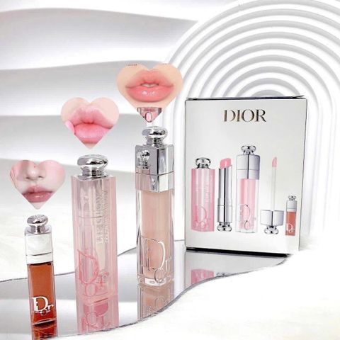 Set son Dior Addict Natural Glow Lip Essentials - 3 cây 227170