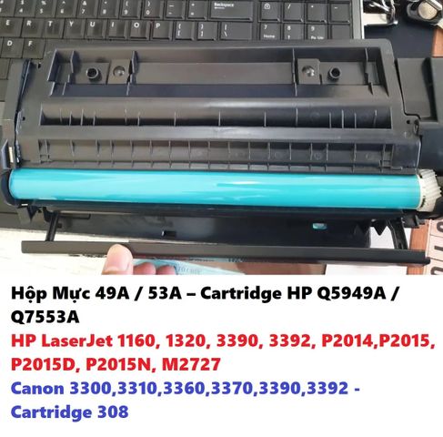 Hộp Mực In 49A / 53A - Cartridge HP Q5949A / Q7553A cho Máy In LaserJet HP và Canon, Chất Lượng Cao, Tiết Kiệm Chi Phí