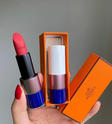 Son Hermes 81 Rouge Matte - Son Môi Đỏ Grenat Cao Cấp Phiên Bản Giới Hạn Thời Trang Chất Lượng 20g