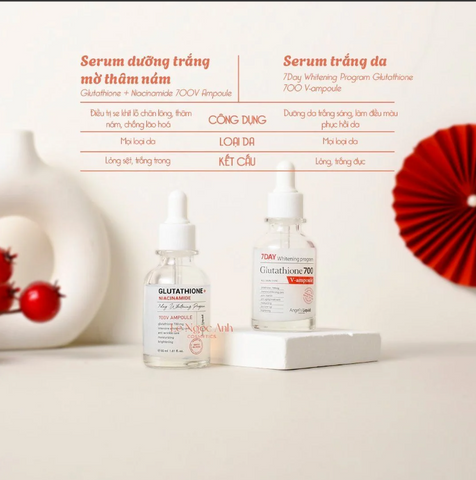 Serum Dưỡng Da Angel's Liquid Glutathione + Niacinamide 30ml - Dưỡng Trắng, Se Khít Lỗ Chân Lông, Phục Hồi Sức Sống Da