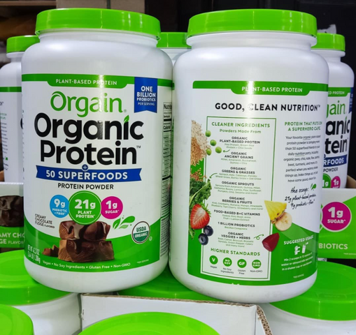 Bột Protein Chocolate Orgain Organic Protein 1.20Kg