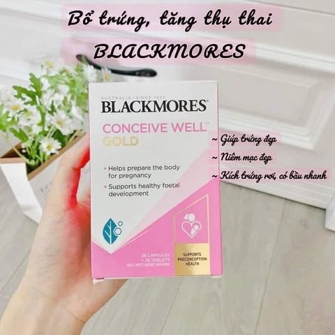 Viên uống hỗ trợ thụ thai, bổ trứng Blackmores Conceive Well Gold (hộp 56 viên)