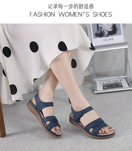 Sandal Nữ Siketu Đế Bằng Da Mềm Siêu Ẩm - Thời Trang Năng Động, Cao 3.5cm, Phù Hợp Đi Học, Đi Làm, Đi Chơi