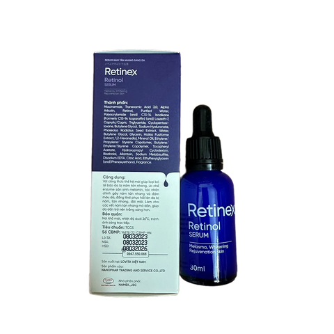 Serum Dưỡng Da RETINEX RETINOL Giúp Ngăn Ngừa Lão Hóa, Giảm Nám Tàn Nhang - 30ml