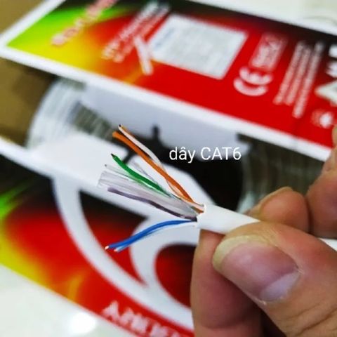 Dây Mạng Cat6 UTP LBLINK 305m - Cuộn 8 Lõi Chịu Lực, Chất Liệu Nhựa, Phù Hợp Cho Mạng LAN Trong Nhà Và Ngoài Trời