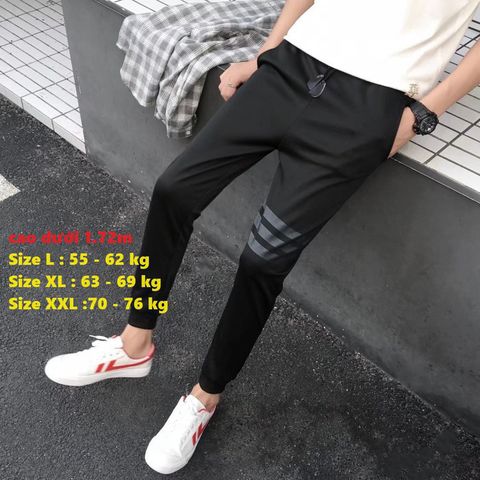 Quần Thể Thao Jogger Nam Nữ Thời Trang - Chất Liệu Dày Dặn, Dễ Phối Đồ, Phong Cách Hiện Đại - Size Cho Người 40-86kg
